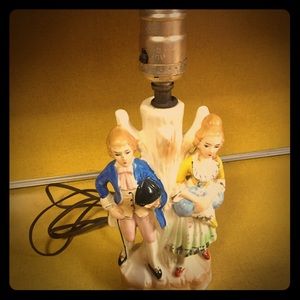 Vintage boy and girl lamp